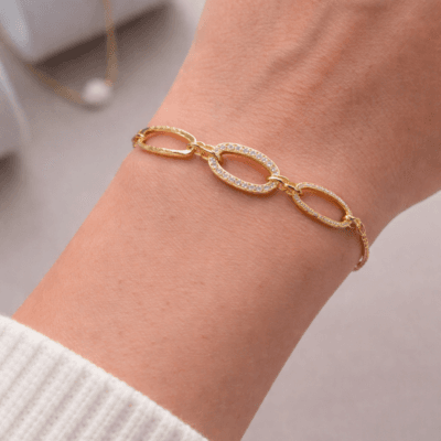 Βραχιόλι Ασήμι 925° Αλυσίδα με κύκλους