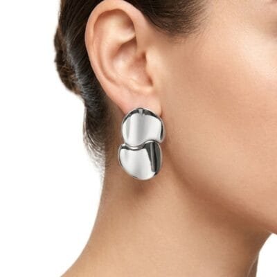Σκουλαρίκια Stainless Steel με σχέδιο κύκλοι