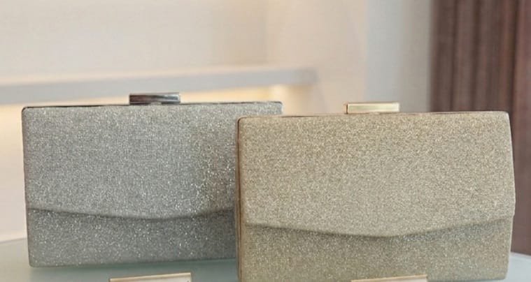 Τσαντάκι Clutch Φάκελος Σκληρό με Strass