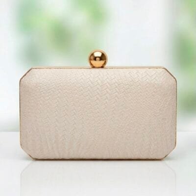 Τσαντάκι Clutch Σκληρό με σχέδιο σε χρυσό